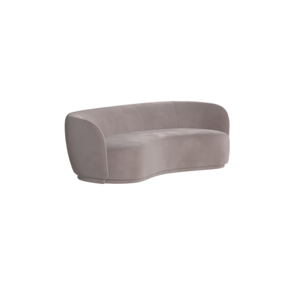 Posh Sofa - Curved Back Sofa with Continuous Base