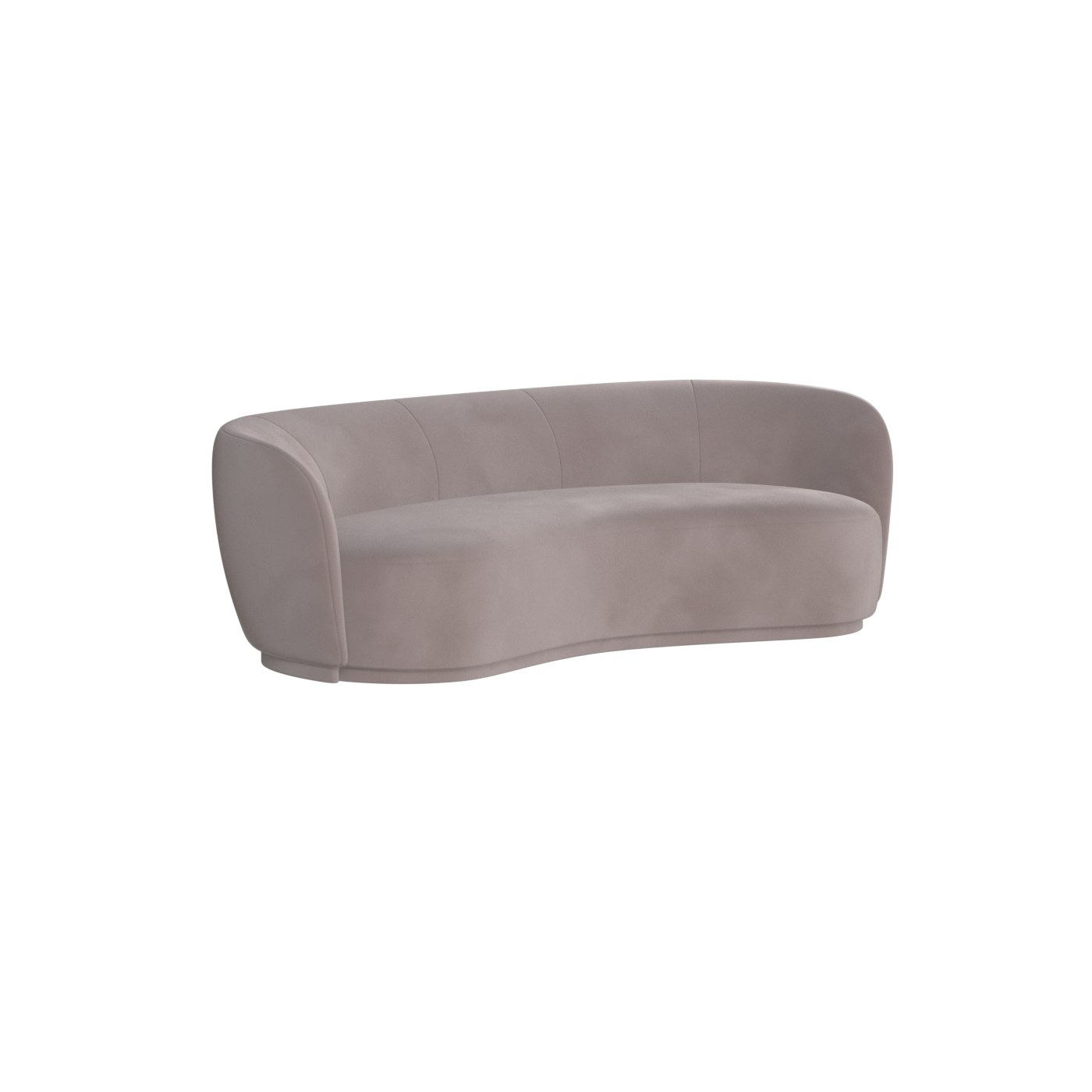 Posh Sofa - Curved Back Sofa with Continuous Base