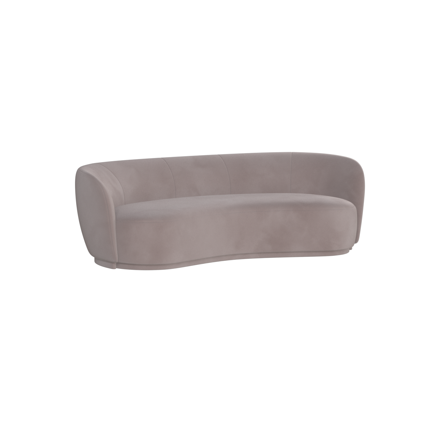 Posh Sofa - Curved Back Sofa with Continuous Base