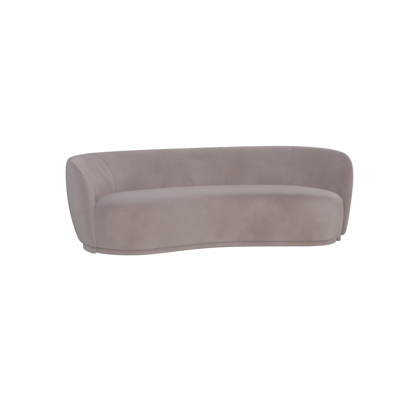 Posh Sofa - Curved Back Sofa with Continuous Base