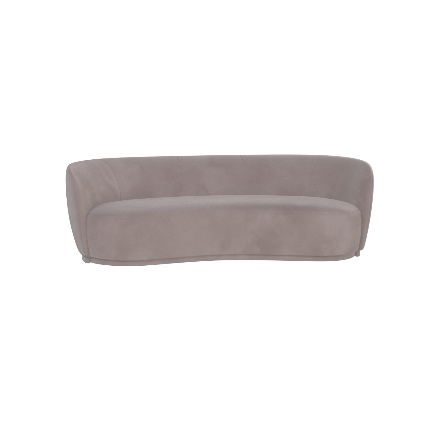 Posh Sofa - Curved Back Sofa with Continuous Base