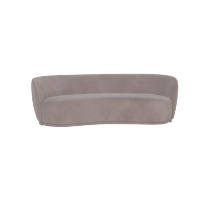 Posh Sofa - Curved Back Sofa with Continuous Base