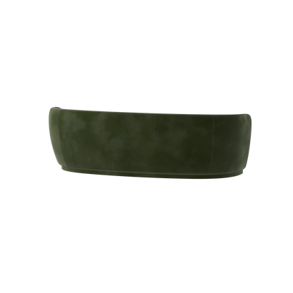 Posh Sofa - Curved Back Sofa with Continuous Base
