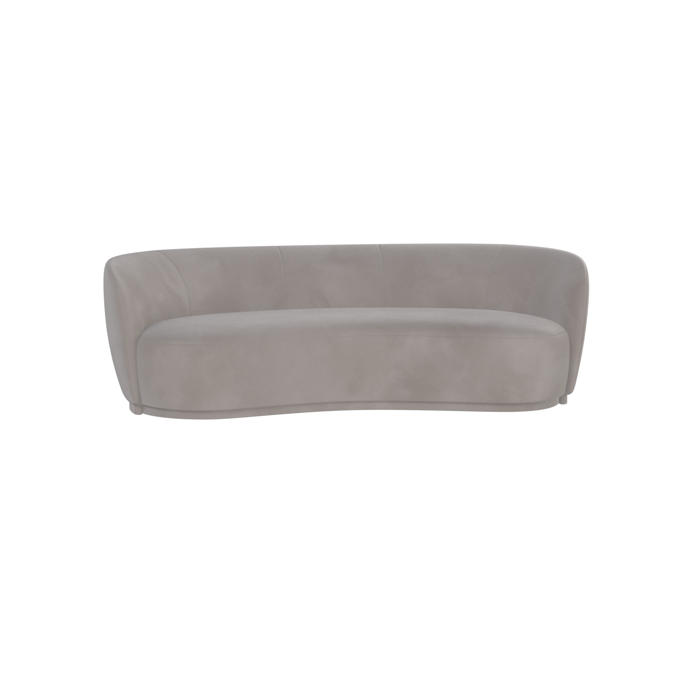 Posh Sofa - Curved Back Sofa with Continuous Base