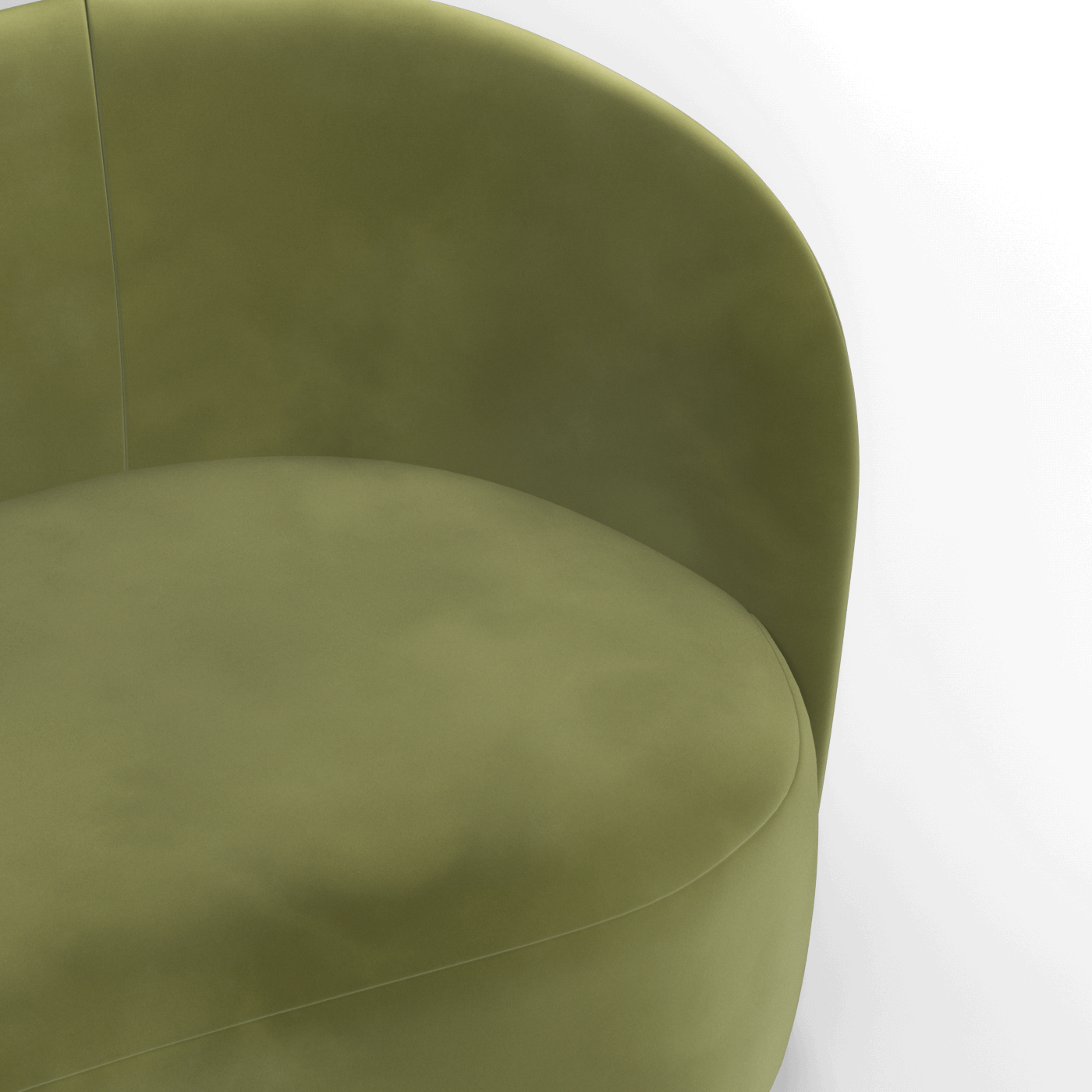 Posh Sofa - Curved Back Sofa with Continuous Base