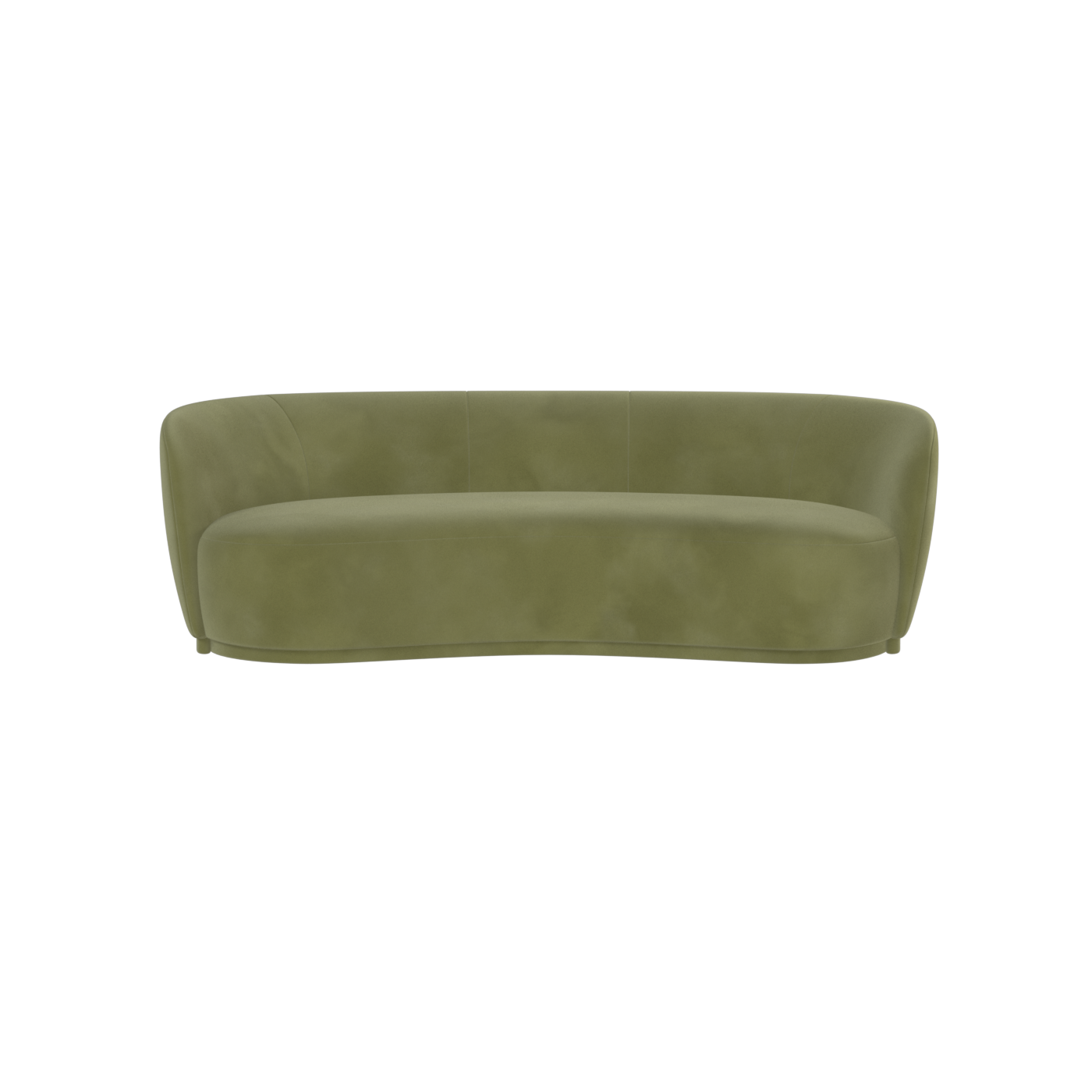 Posh Sofa - Curved Back Sofa with Continuous Base