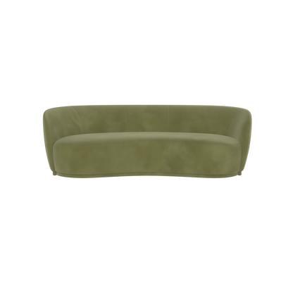 Posh Sofa - Curved Back Sofa with Continuous Base