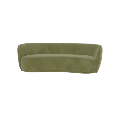 Posh Sofa - Curved Back Sofa with Continuous Base