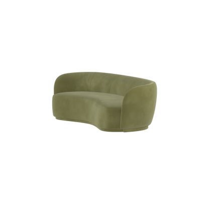Posh Sofa - Curved Back Sofa with Continuous Base