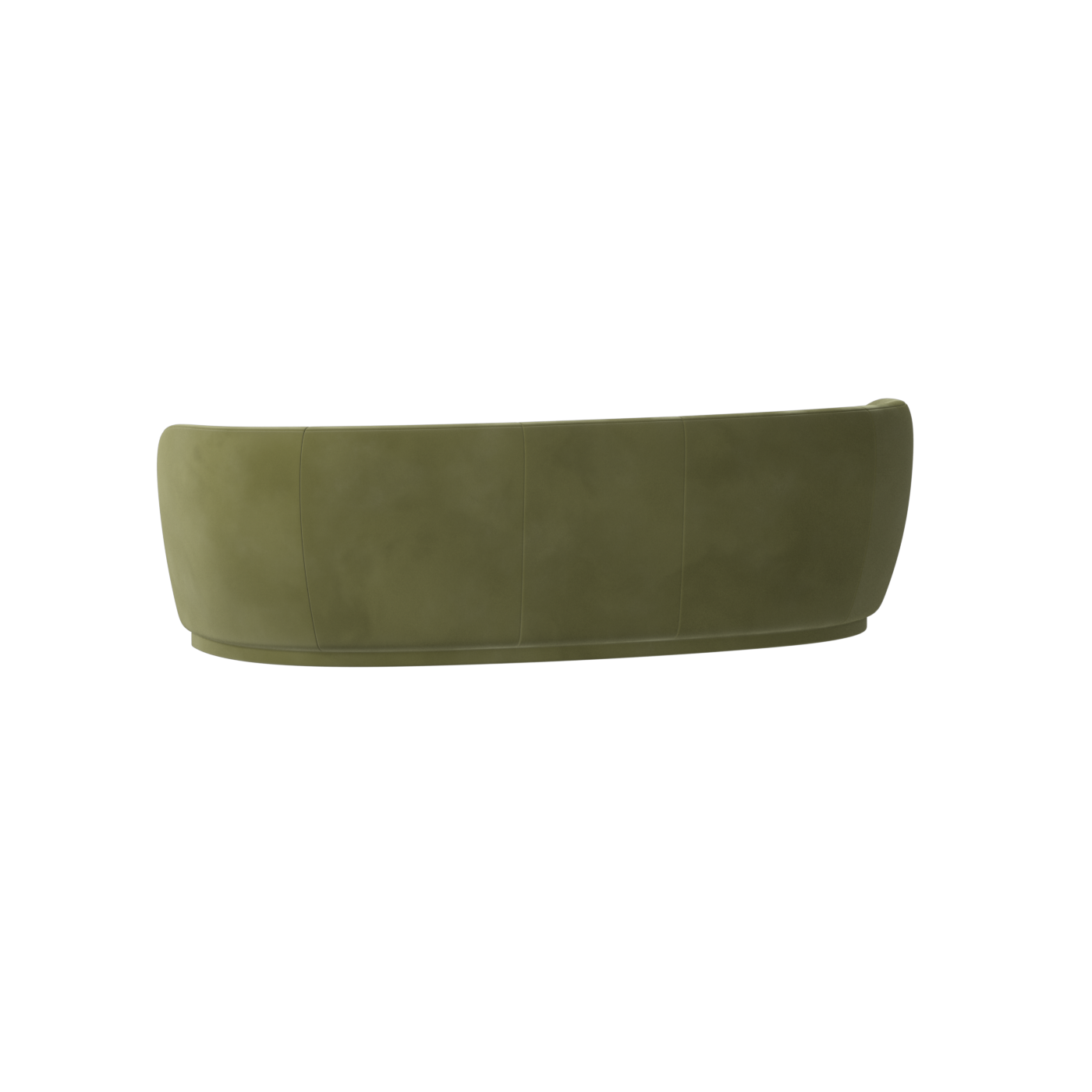 Posh Sofa - Curved Back Sofa with Continuous Base