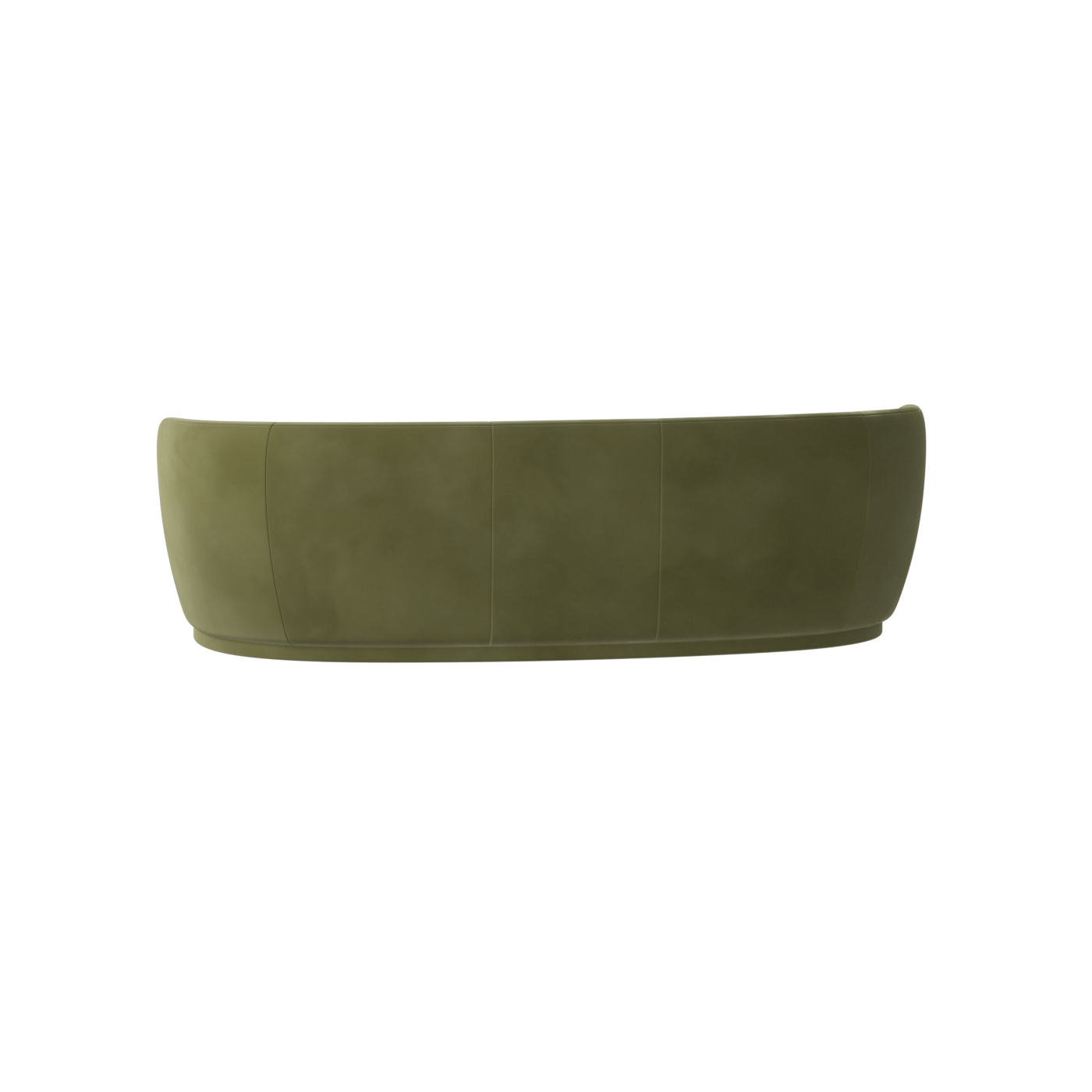 Posh Sofa - Curved Back Sofa with Continuous Base