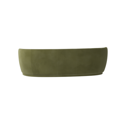 Posh Sofa - Curved Back Sofa with Continuous Base