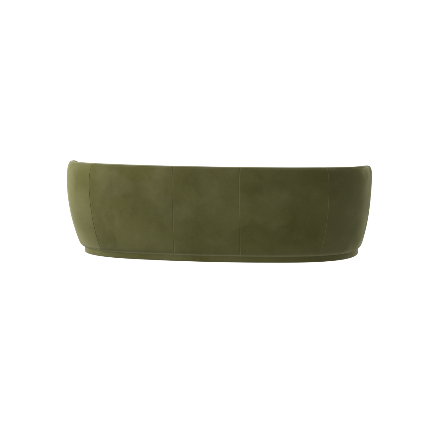 Posh Sofa - Curved Back Sofa with Continuous Base