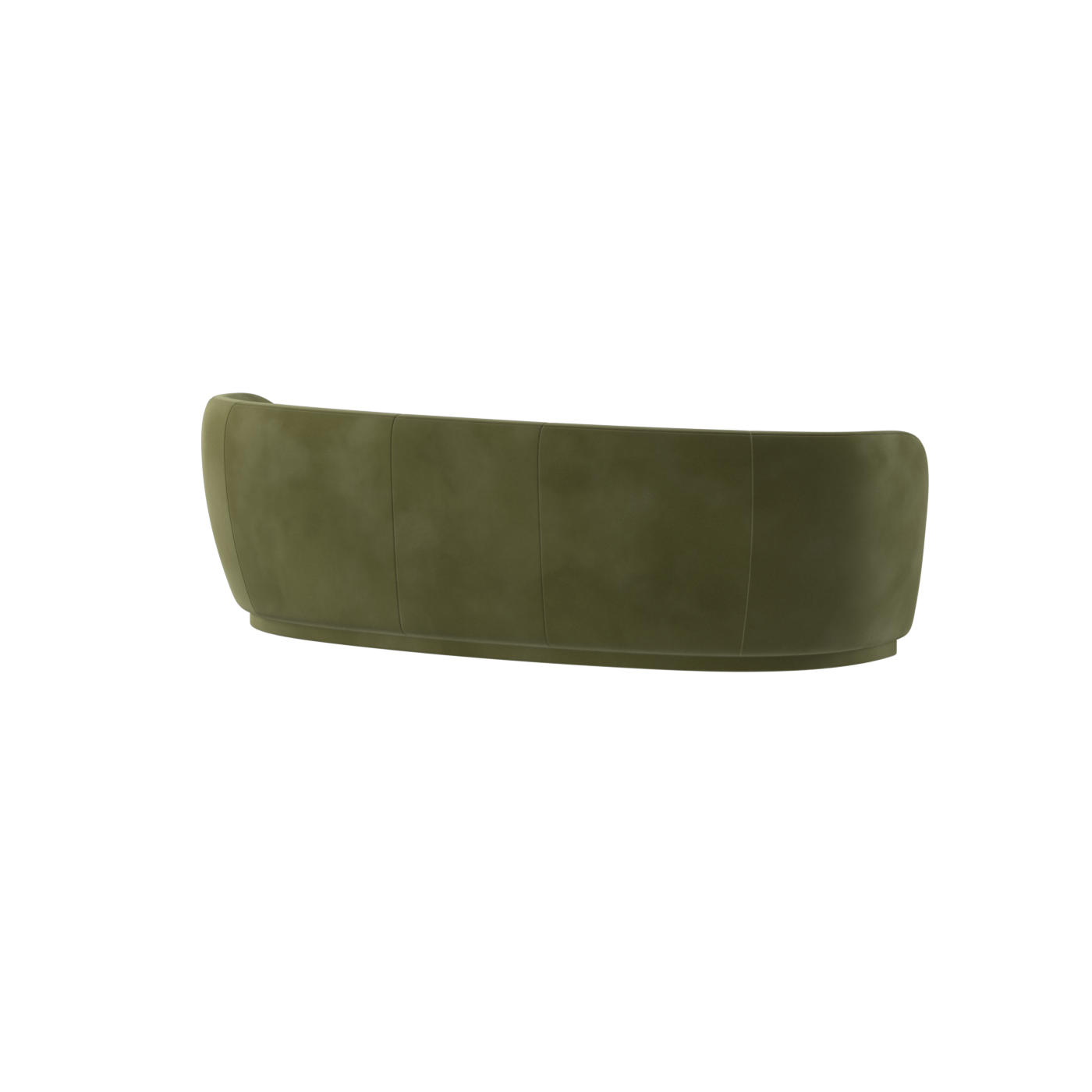 Posh Sofa - Curved Back Sofa with Continuous Base