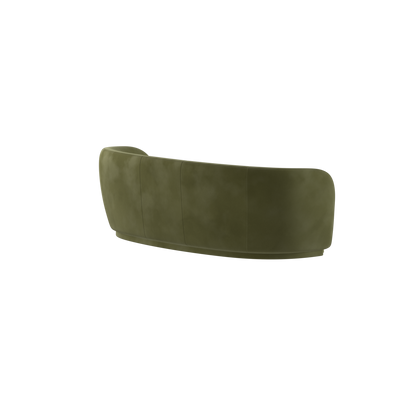 Posh Sofa - Curved Back Sofa with Continuous Base