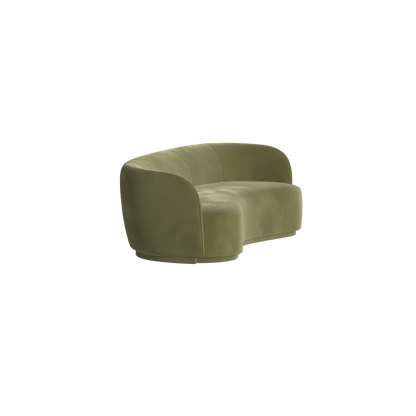 Posh Sofa - Curved Back Sofa with Continuous Base
