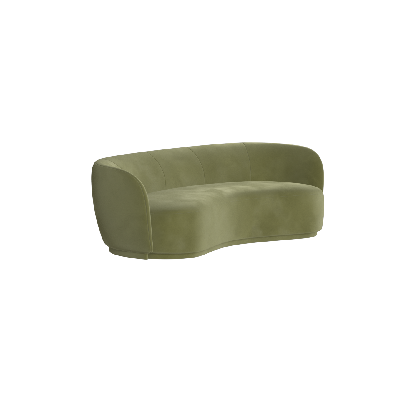 Posh Sofa - Curved Back Sofa with Continuous Base