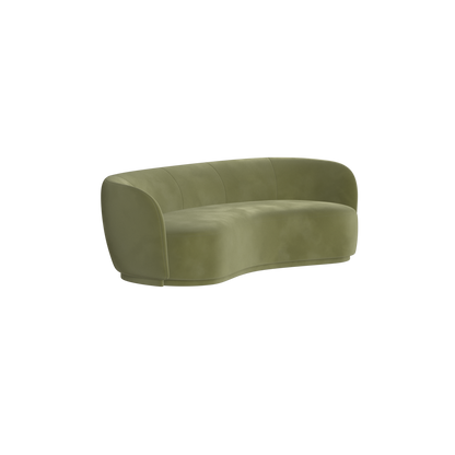Posh Sofa - Curved Back Sofa with Continuous Base
