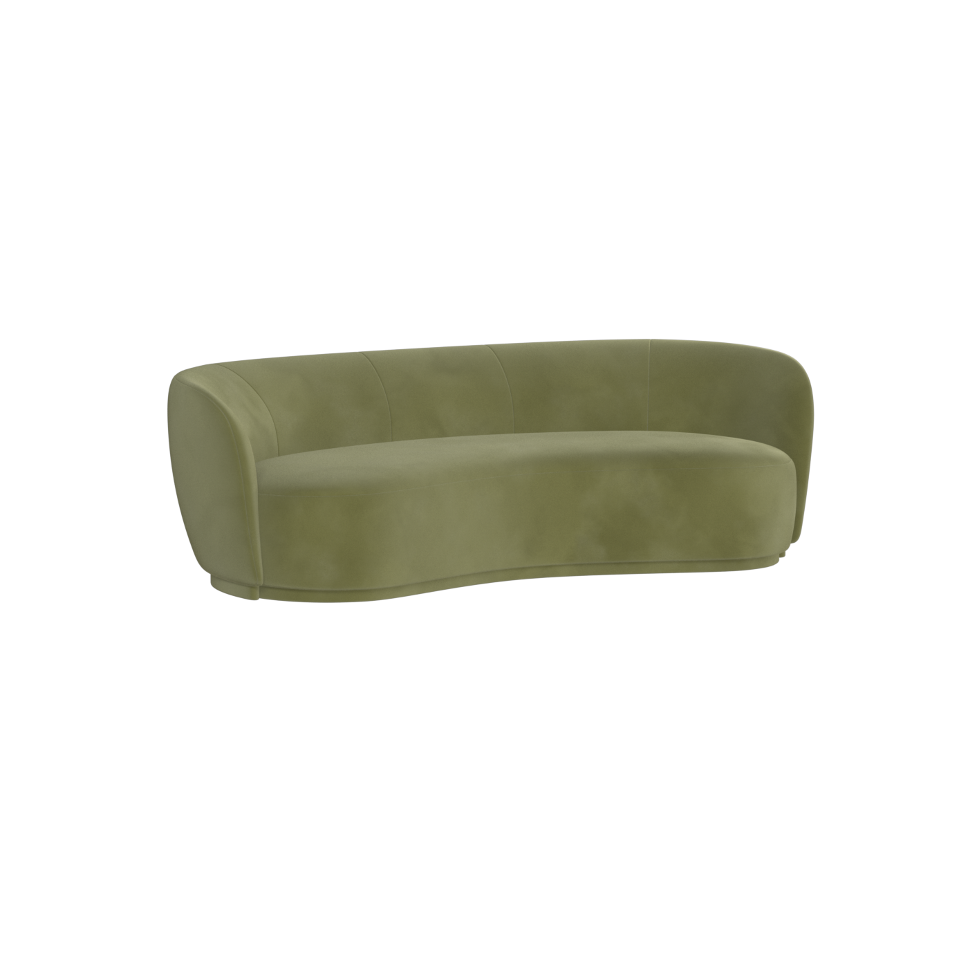Posh Sofa - Curved Back Sofa with Continuous Base