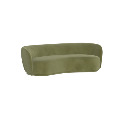 Posh Sofa - Curved Back Sofa with Continuous Base