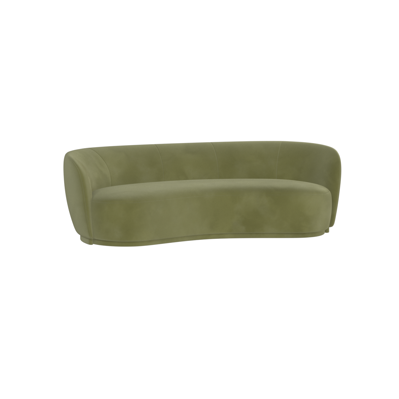 Posh Sofa - Curved Back Sofa with Continuous Base