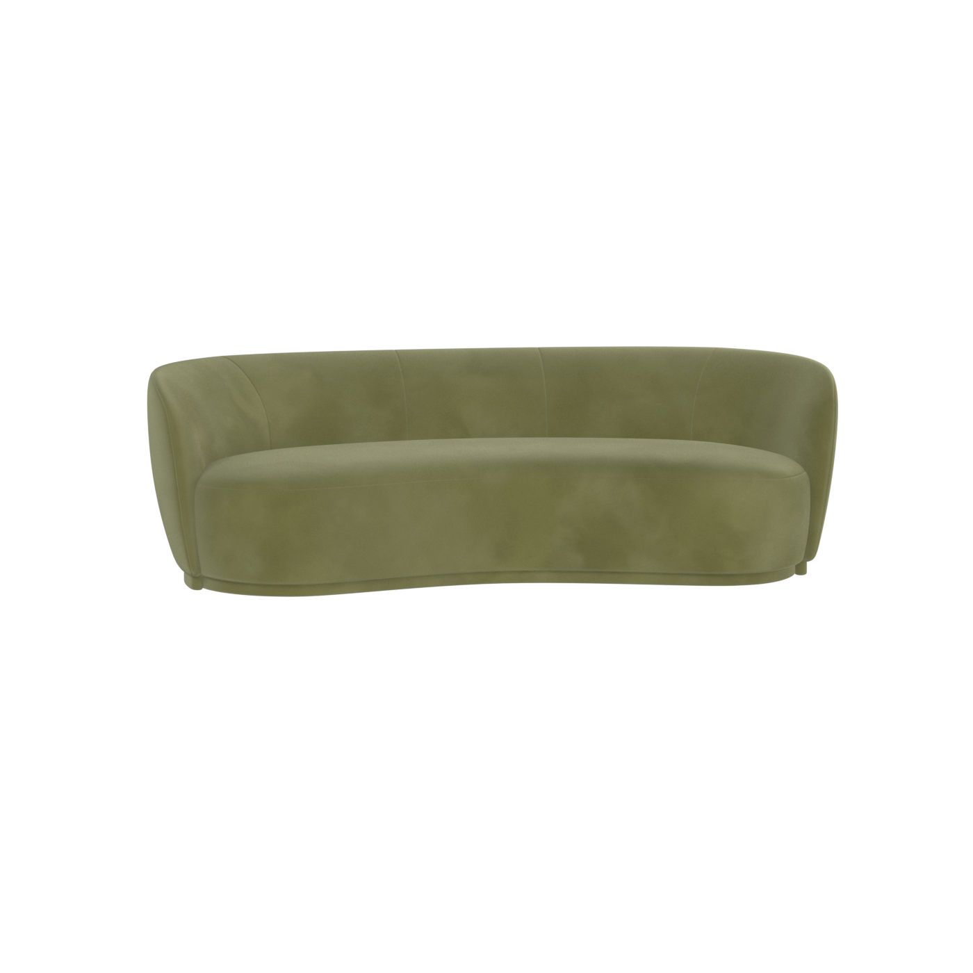 Posh Sofa - Curved Back Sofa with Continuous Base