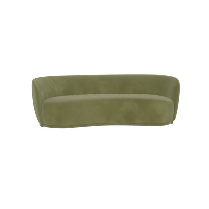 Posh Sofa - Curved Back Sofa with Continuous Base