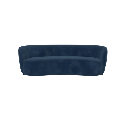 Posh Sofa - Curved Back Sofa with Continuous Base