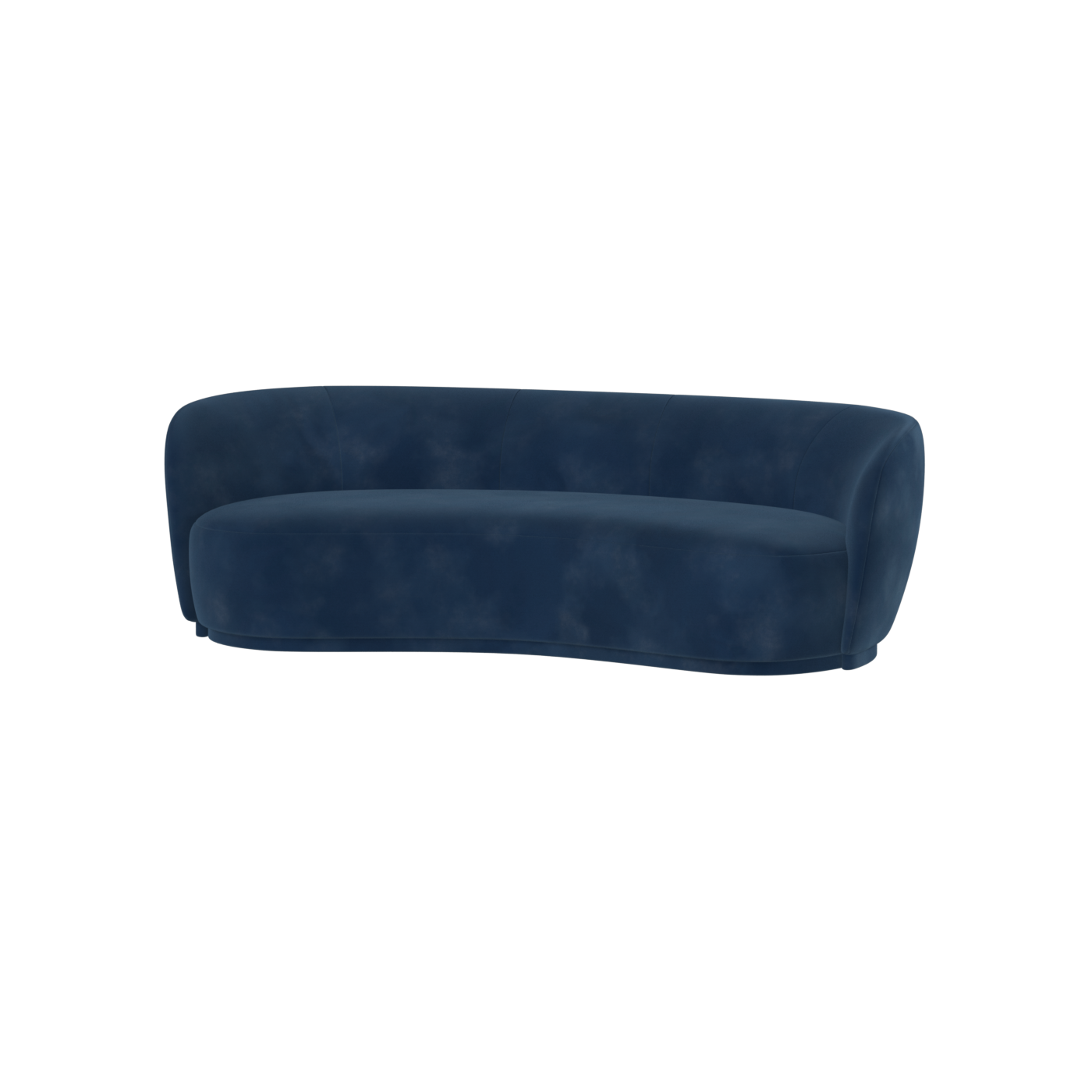 Posh Sofa - Curved Back Sofa with Continuous Base