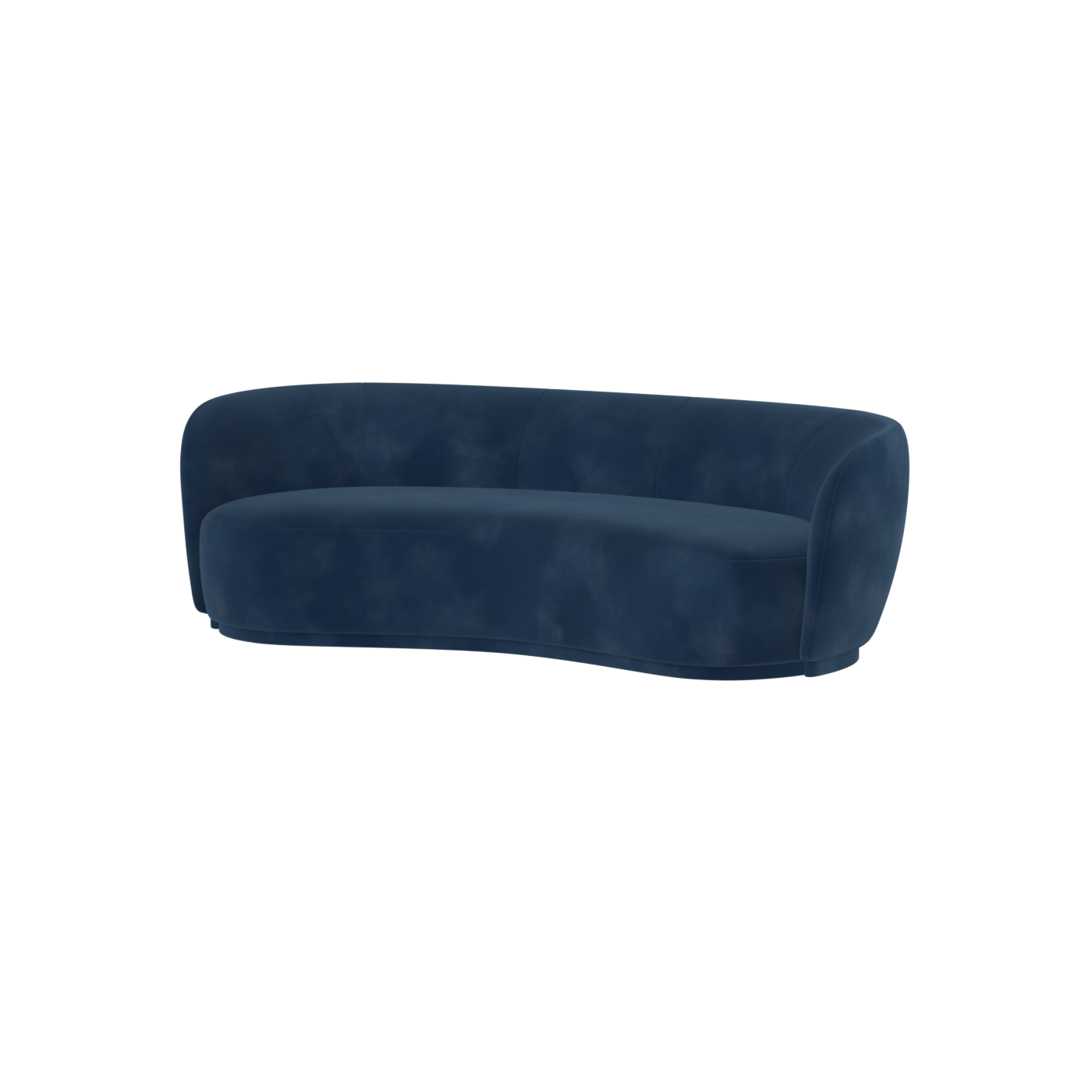 Posh Sofa - Curved Back Sofa with Continuous Base