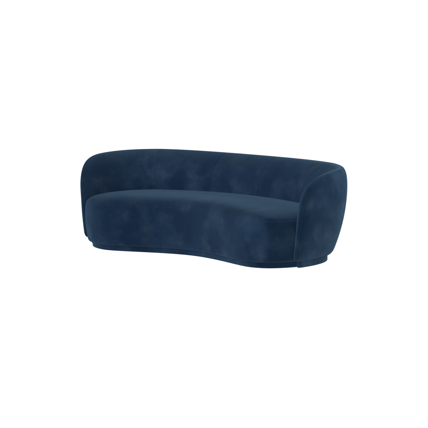 Posh Sofa - Curved Back Sofa with Continuous Base