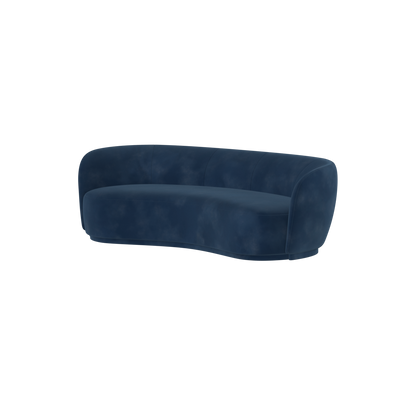 Posh Sofa - Curved Back Sofa with Continuous Base