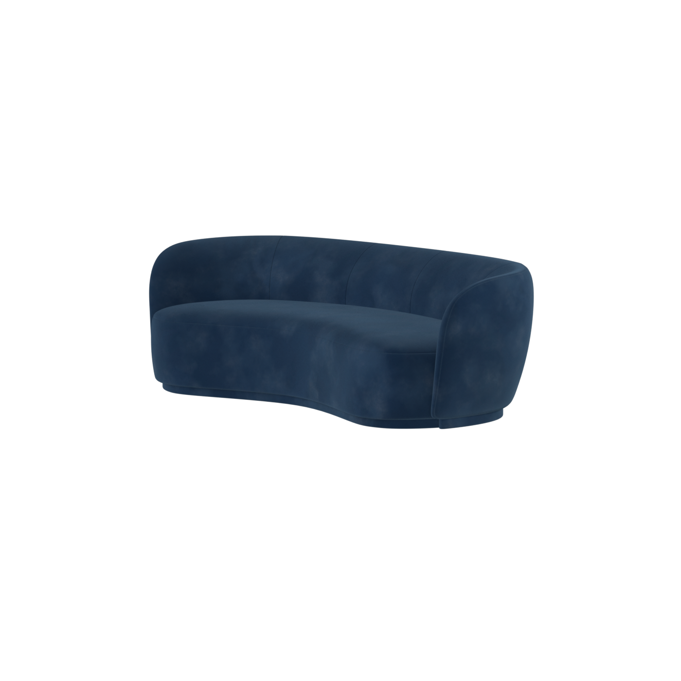 Posh Sofa - Curved Back Sofa with Continuous Base