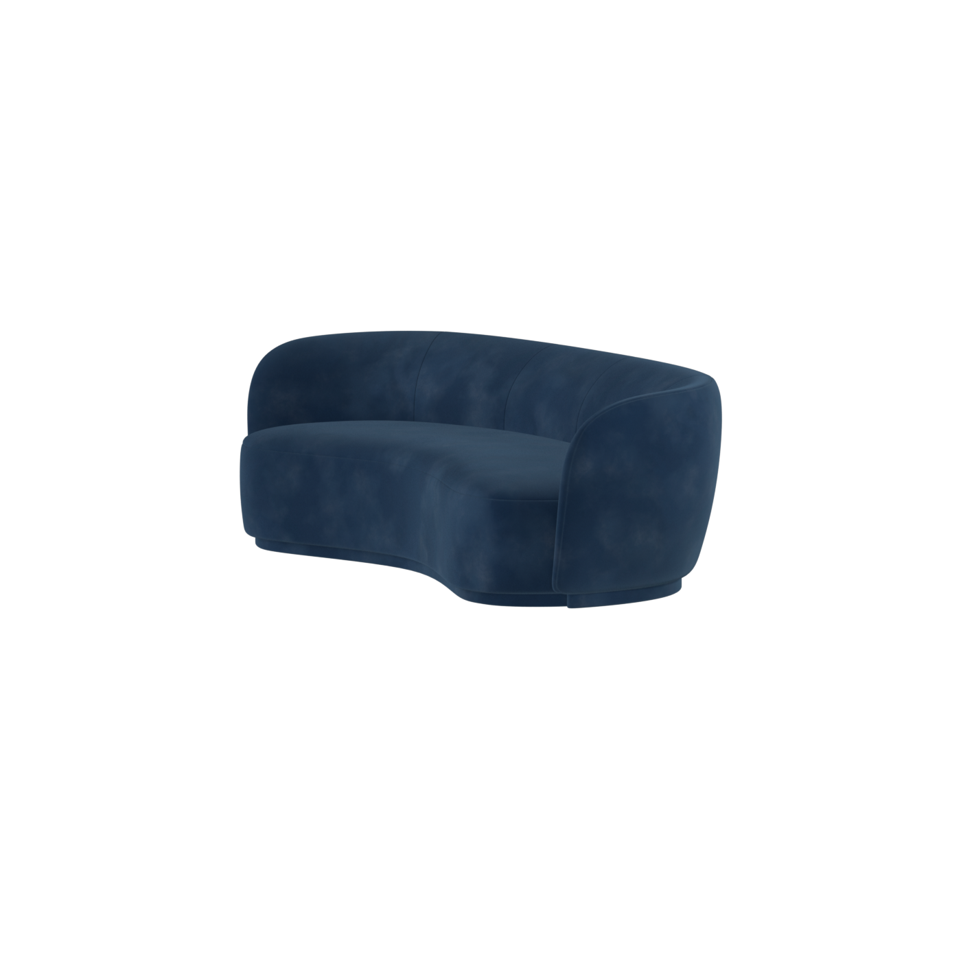 Posh Sofa - Curved Back Sofa with Continuous Base