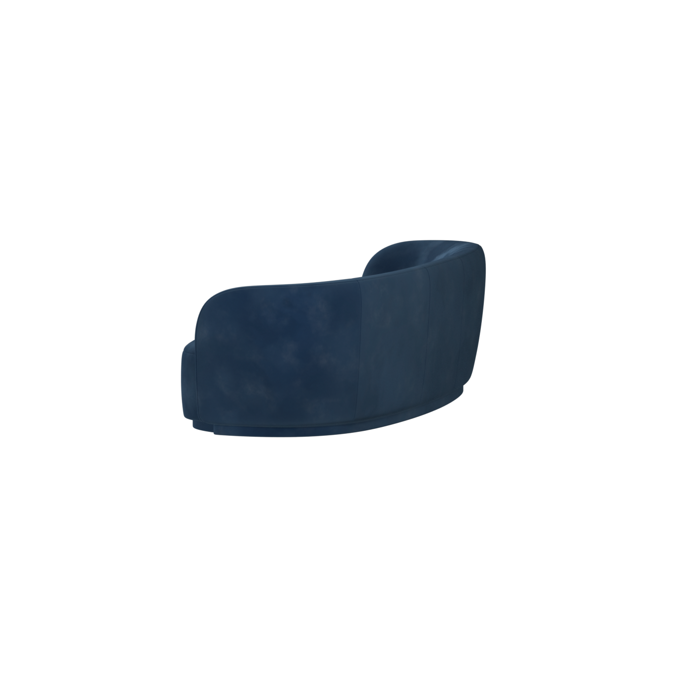 Posh Sofa - Curved Back Sofa with Continuous Base