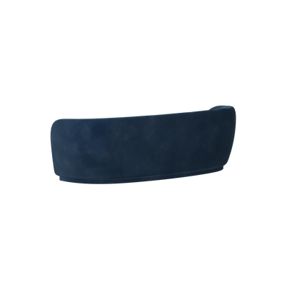 Posh Sofa - Curved Back Sofa with Continuous Base