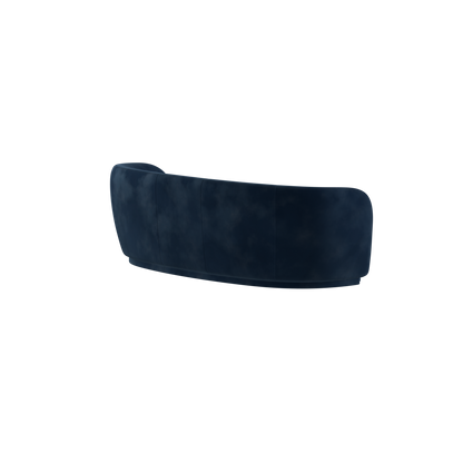 Posh Sofa - Curved Back Sofa with Continuous Base