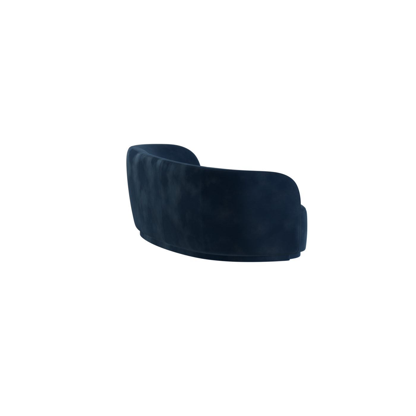 Posh Sofa - Curved Back Sofa with Continuous Base