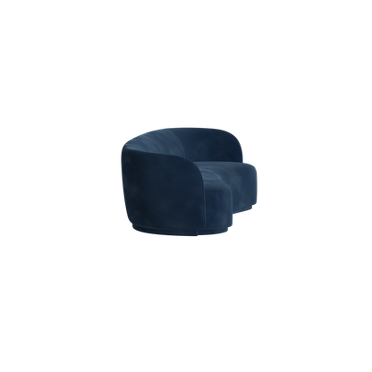 Posh Sofa - Curved Back Sofa with Continuous Base