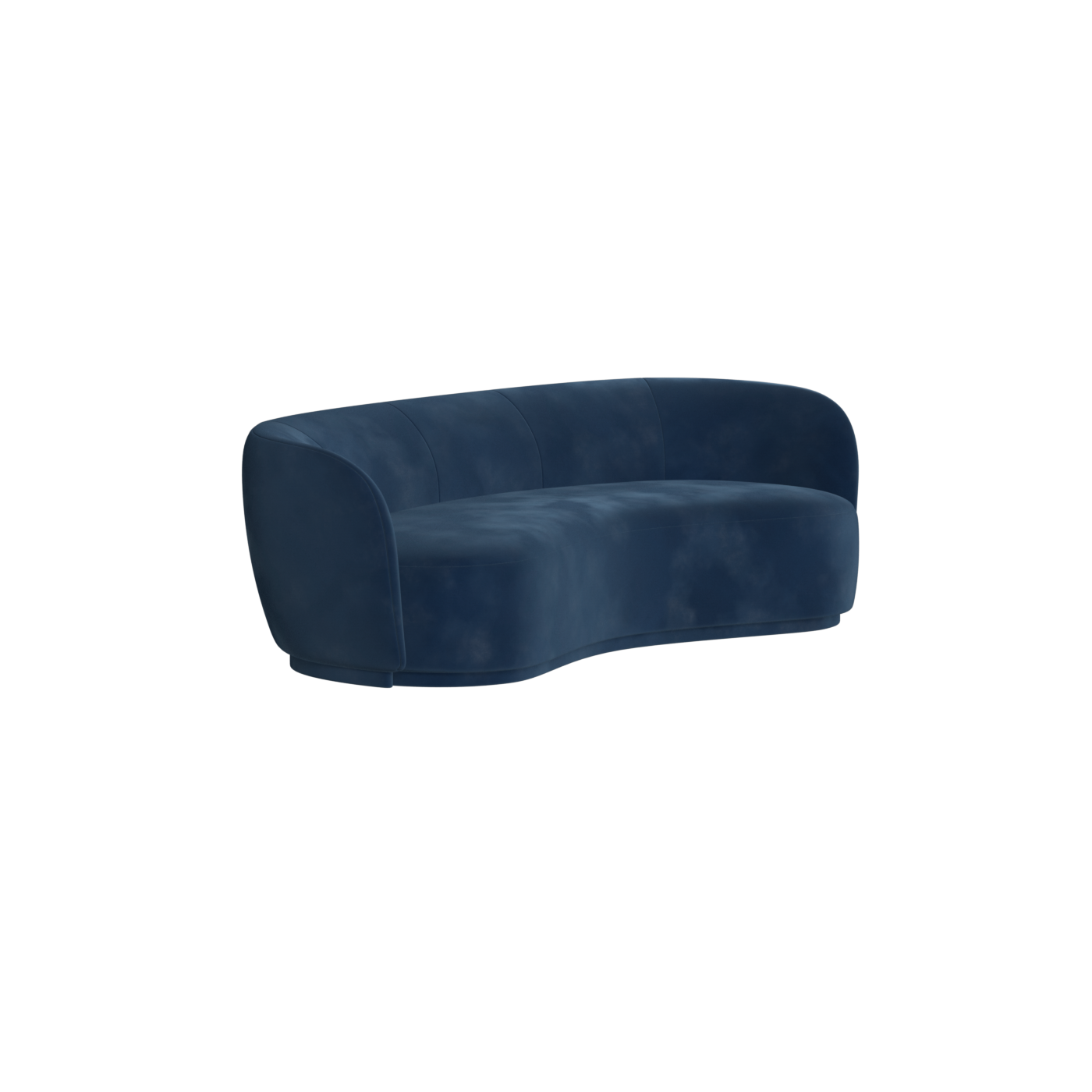 Posh Sofa - Curved Back Sofa with Continuous Base
