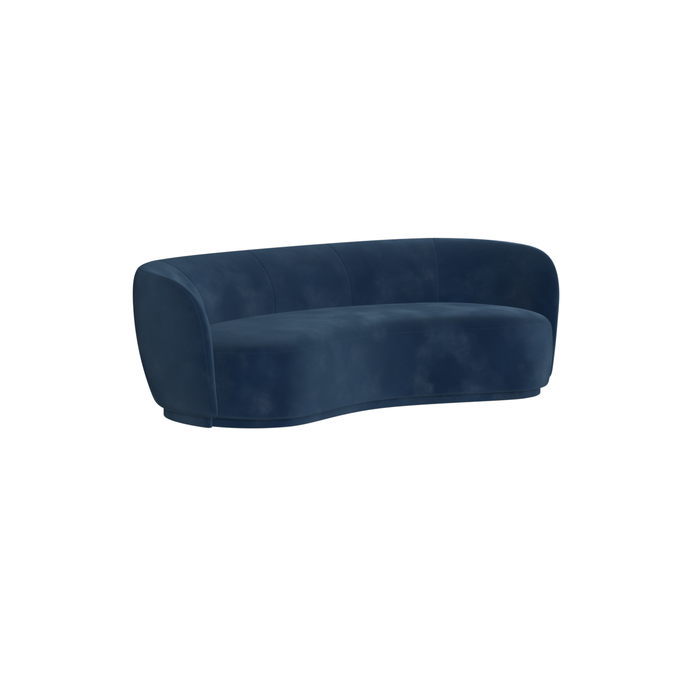 Posh Sofa - Curved Back Sofa with Continuous Base
