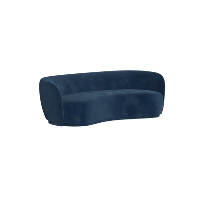 Posh Sofa - Curved Back Sofa with Continuous Base