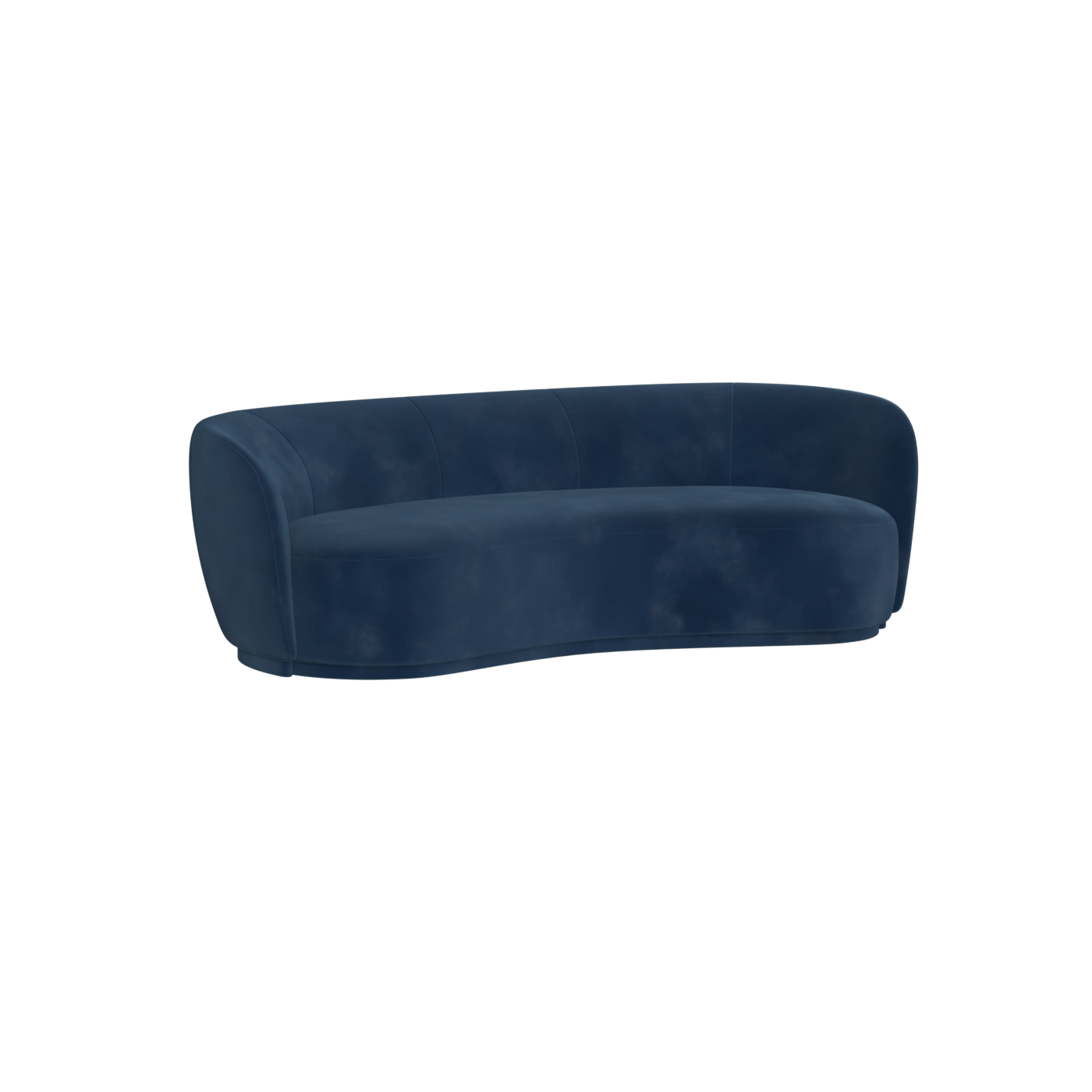 Posh Sofa - Curved Back Sofa with Continuous Base