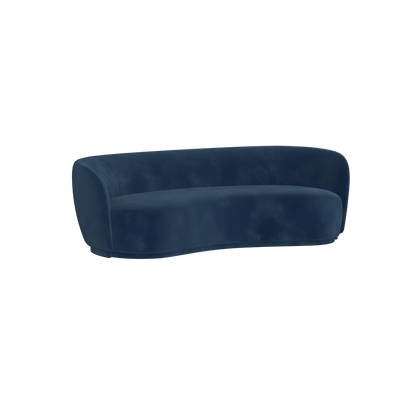 Posh Sofa - Curved Back Sofa with Continuous Base