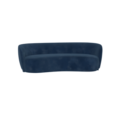 Posh Sofa - Curved Back Sofa with Continuous Base