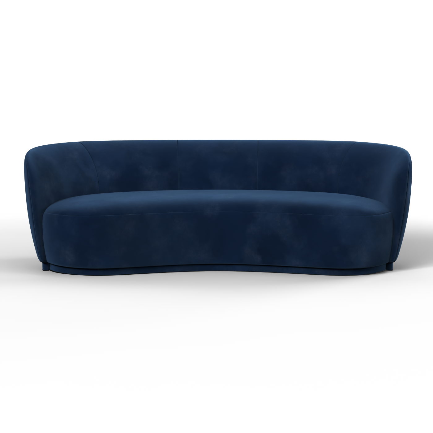 Posh Boucle Curved Sofa