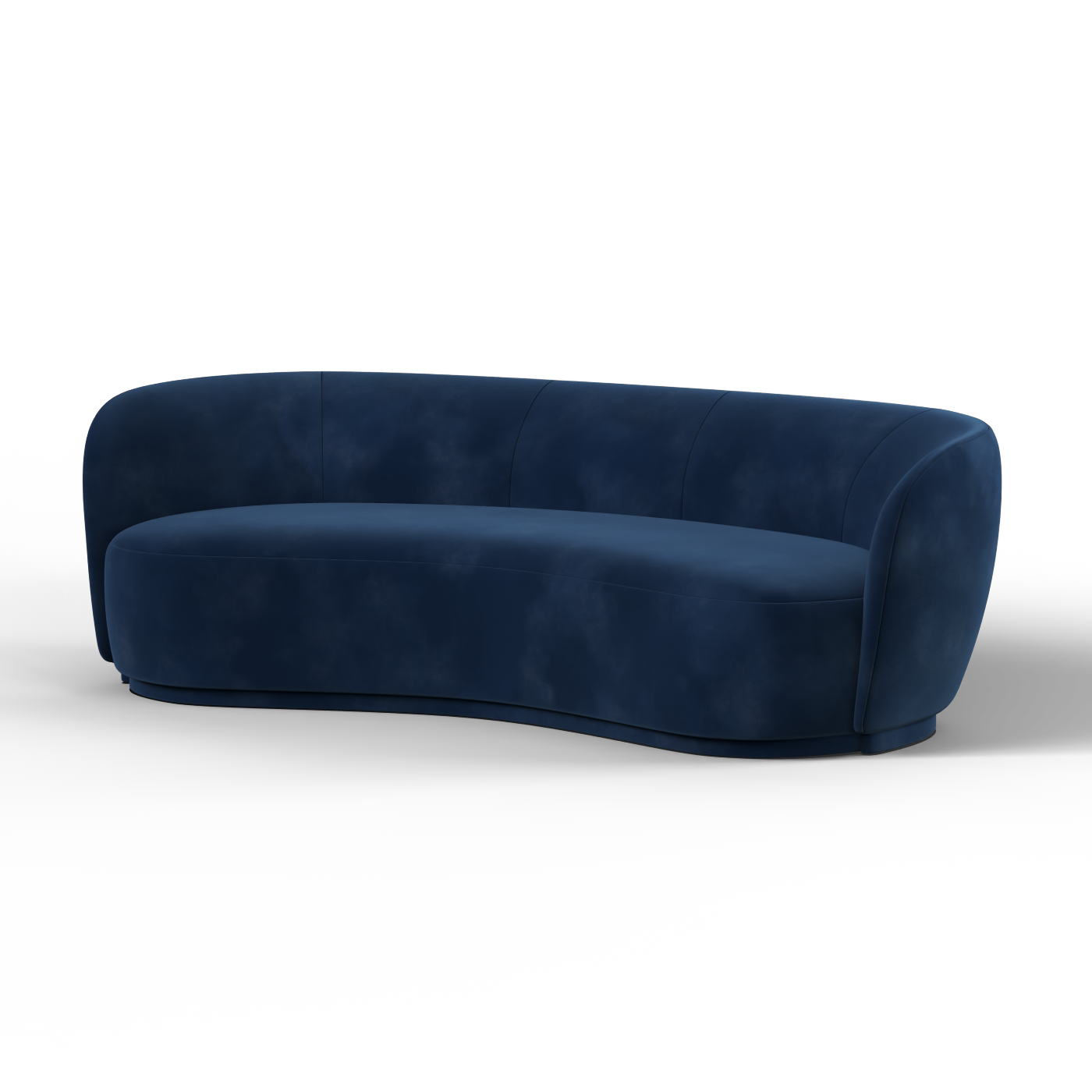 Posh Sofa - Curved Back Sofa with Continuous Base