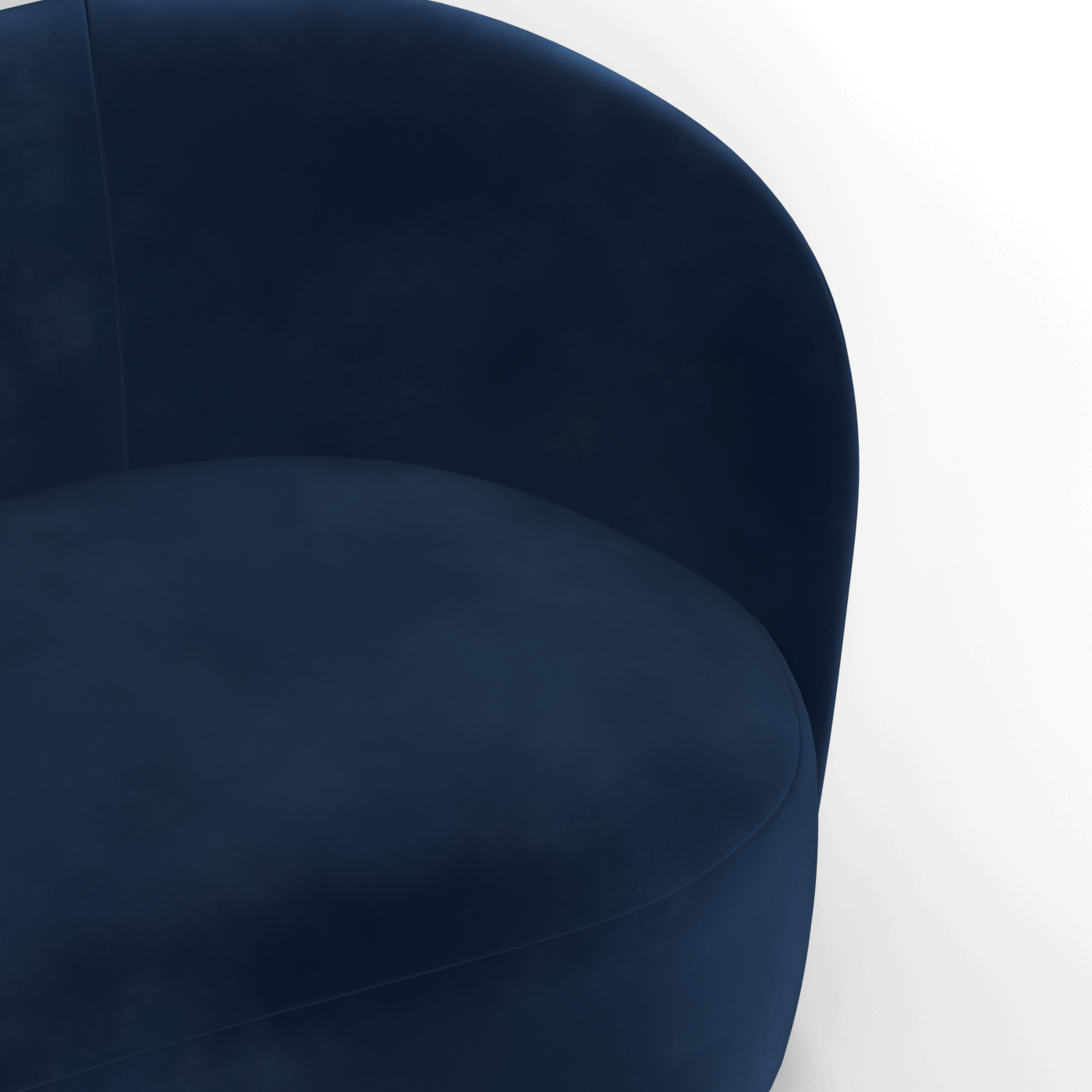 Posh Sofa - Curved Back Sofa with Continuous Base