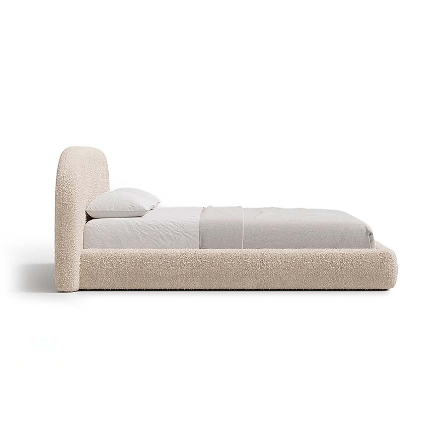 Aria Bed with Sculptural Curved Headboard