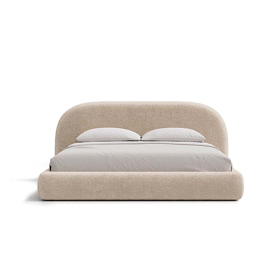 Aria Bed with Sculptural Curved Headboard